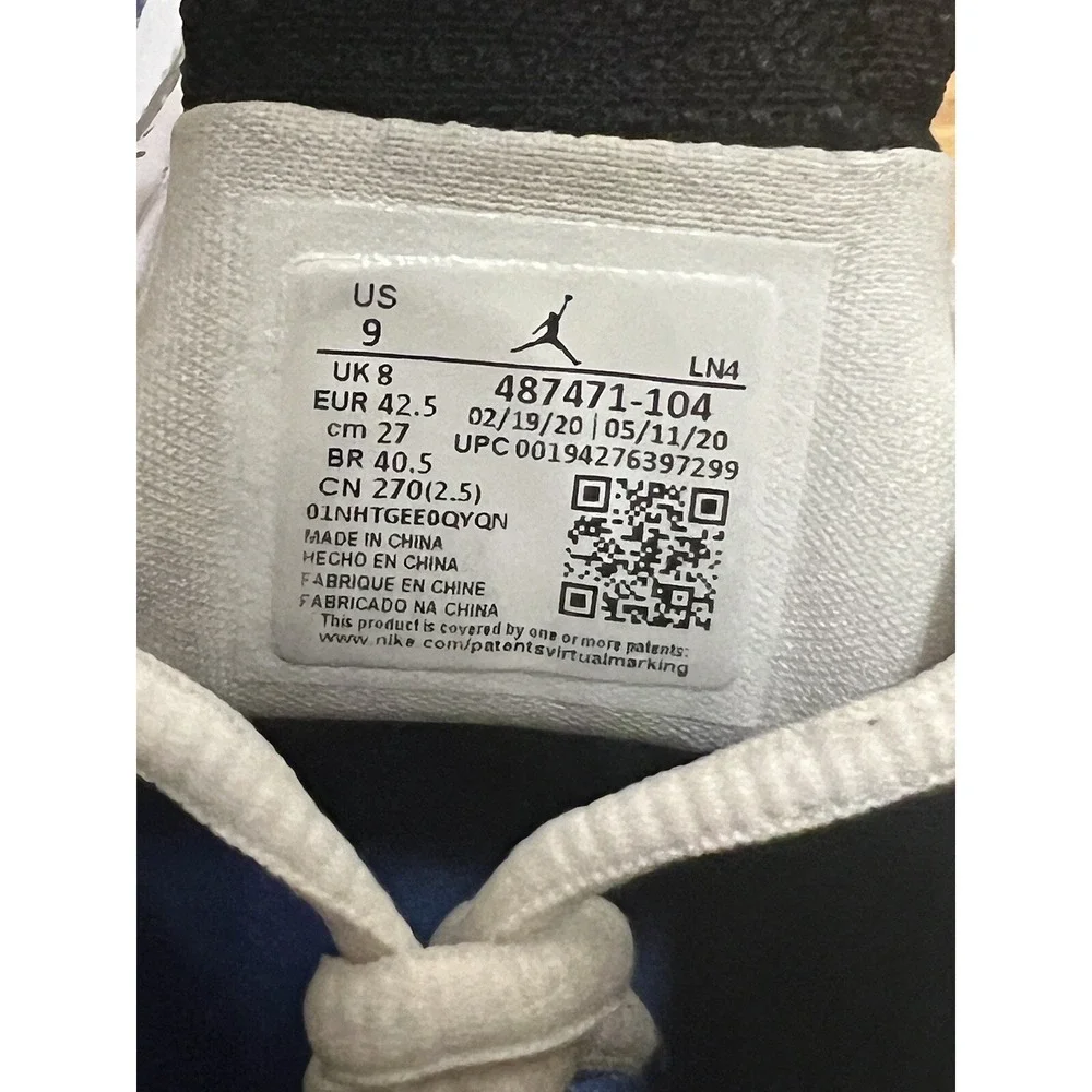 Nike Air Jordan 14 White‎ Hyper Royal Blue size 9 487471-104 OG XIV Retro Shoes